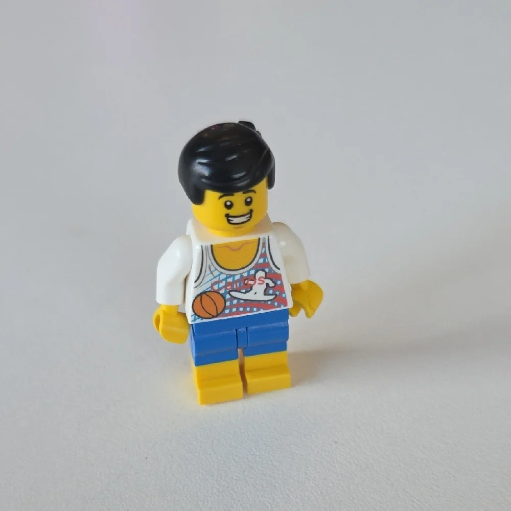 Lego Minifigure with Basketball Jersey